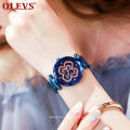 Beatiful Dress Lady Fashion Quartz WristWatch Luxury Brand OLEVS 5889 Women GenderWatch 2020 Fashion Mesh  Material Lady Clock